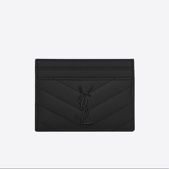 Saint Laurent Black Card Holder - Picture 1 of 7